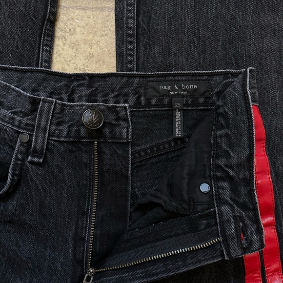 Rag & Bone Ankle With Red Tuxedo Double
Side Stripes - Picture 6 of 6